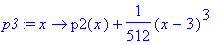 p3 := proc (x) options operator, arrow; p2(x)+1/512...