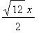 sqrt(12)/2*x